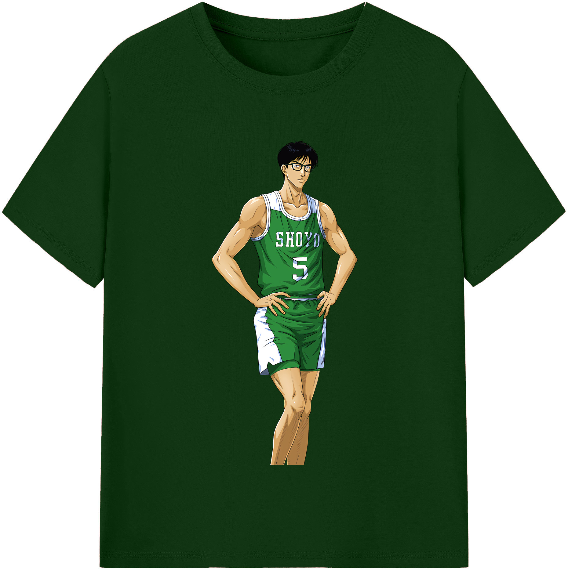 SLAM DUNK／スラムダンク 綿100％半袖Tシャツ（フロントプリント）